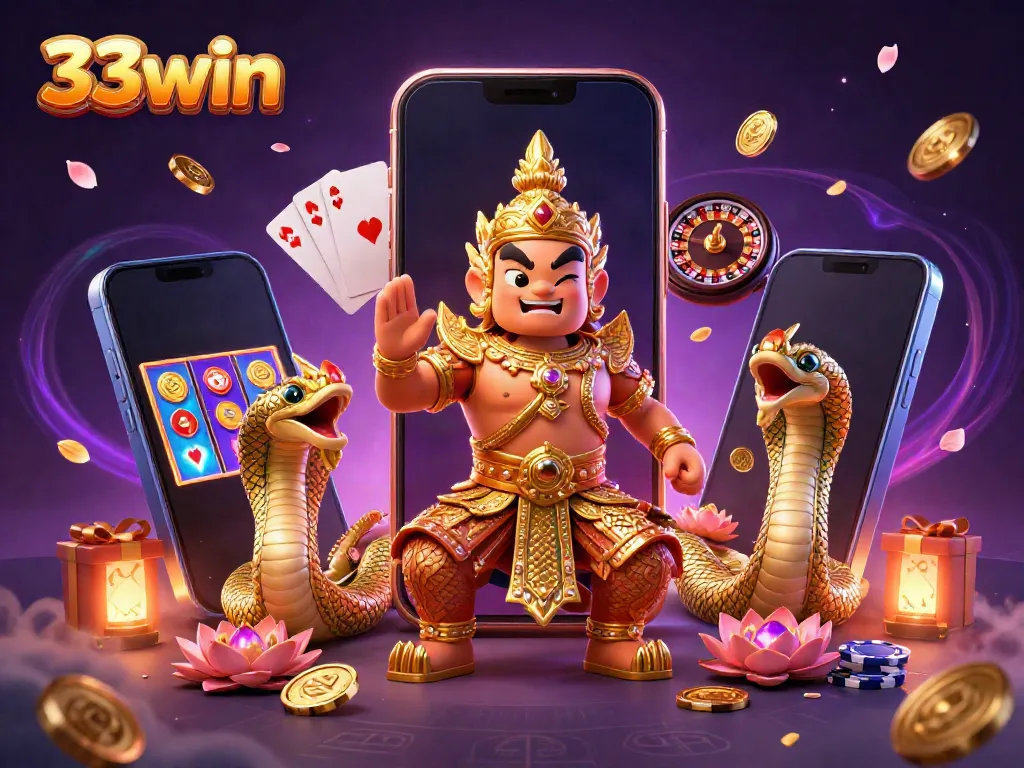Play exciting casino games at 33win with vibrant visuals and engaging characters.
