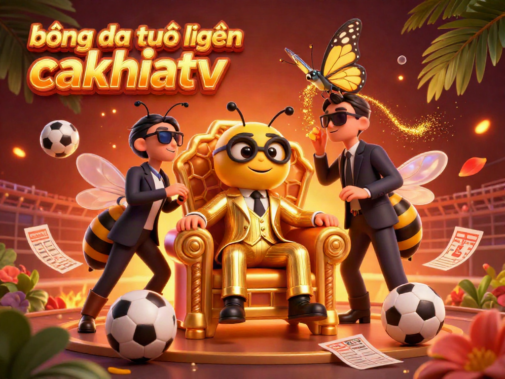 Experience the excitement of bóng đá trực tuyến cakhiatv in this dynamic sports betting scene, featuring engaging characters and visual effects.