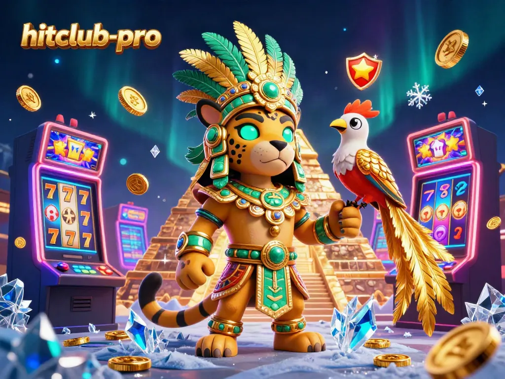 Experience thrilling slots action with hitclub-pro in a vibrant, dynamic casino scene.