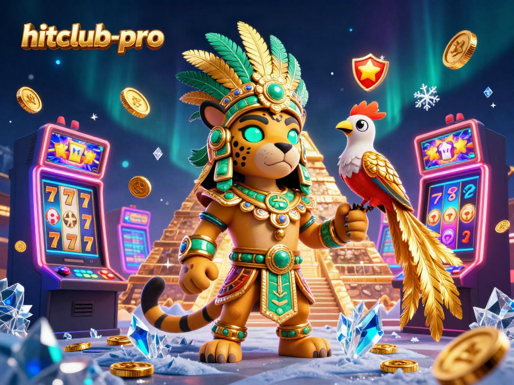 Experience thrilling slots action with hitclub-pro in a vibrant, dynamic casino scene.