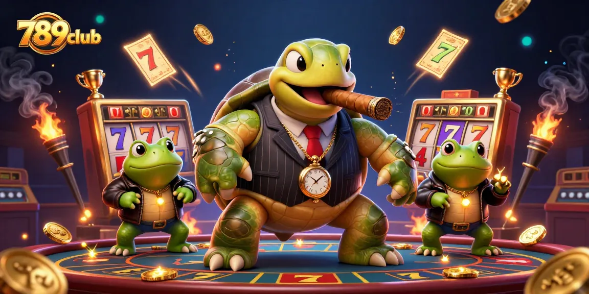 Experience the thrilling games at 789club, featuring dynamic slot reels and a colorful casino atmosphere.