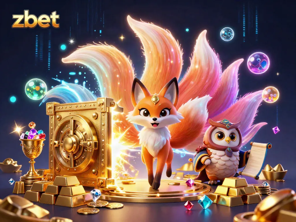Experience thrilling offerings at zbet, where a vibrant fox spirit and owl invite players into captivating casino adventures.