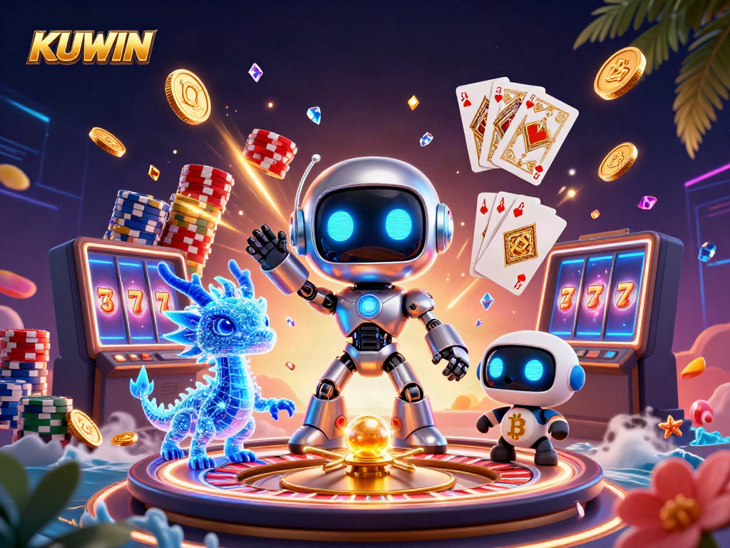 Experience the exciting games and jackpots at KUWIN with immersive casino elements.