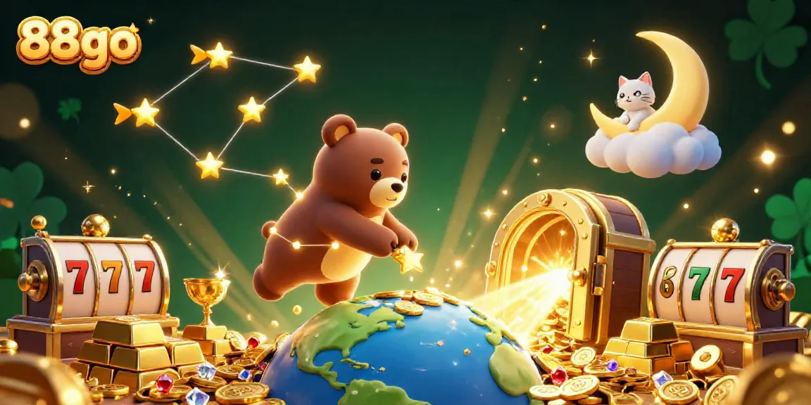 Engage with 88go's exciting gaming world featuring vibrant characters and dynamic casino elements.