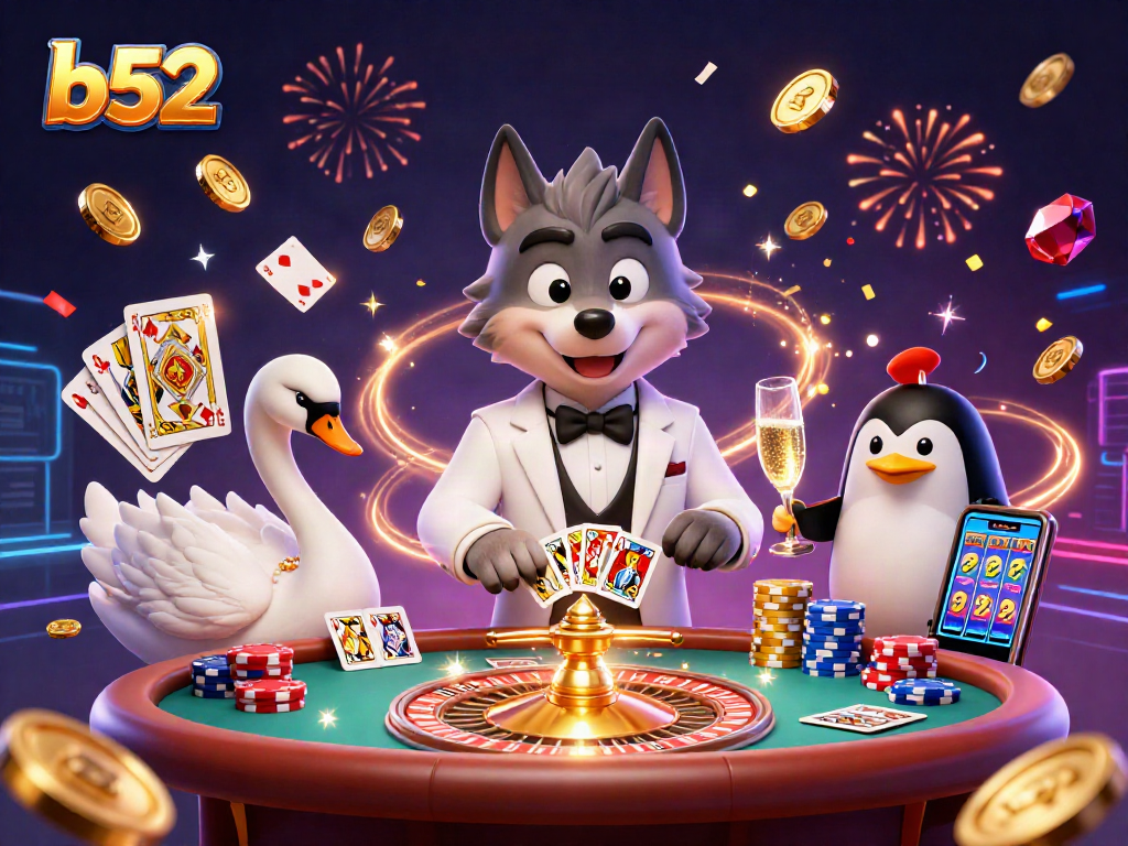 Experience thrilling gameplay at b52 with iconic characters showcasing the excitement of casino culture.