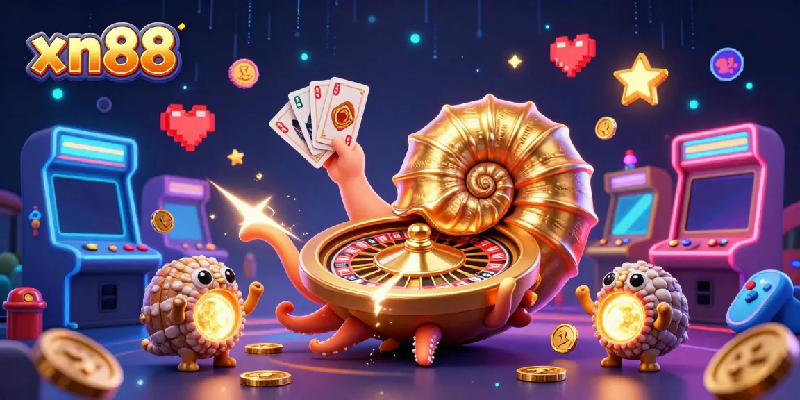 Engage with exciting xn88 gameplay featuring a nautilus roulette wheel in a vibrant casino scene.