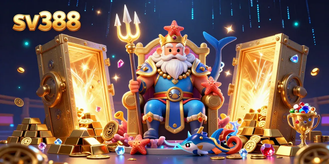 Experience thrilling cockfighting at sv388, where Neptune reigns in a vibrant arena filled with treasure and excitement.