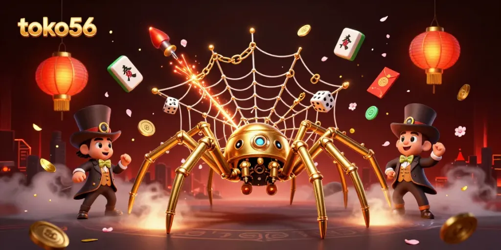 Engage with TOKO56's unique gaming atmosphere featuring striking visuals and interactive elements.