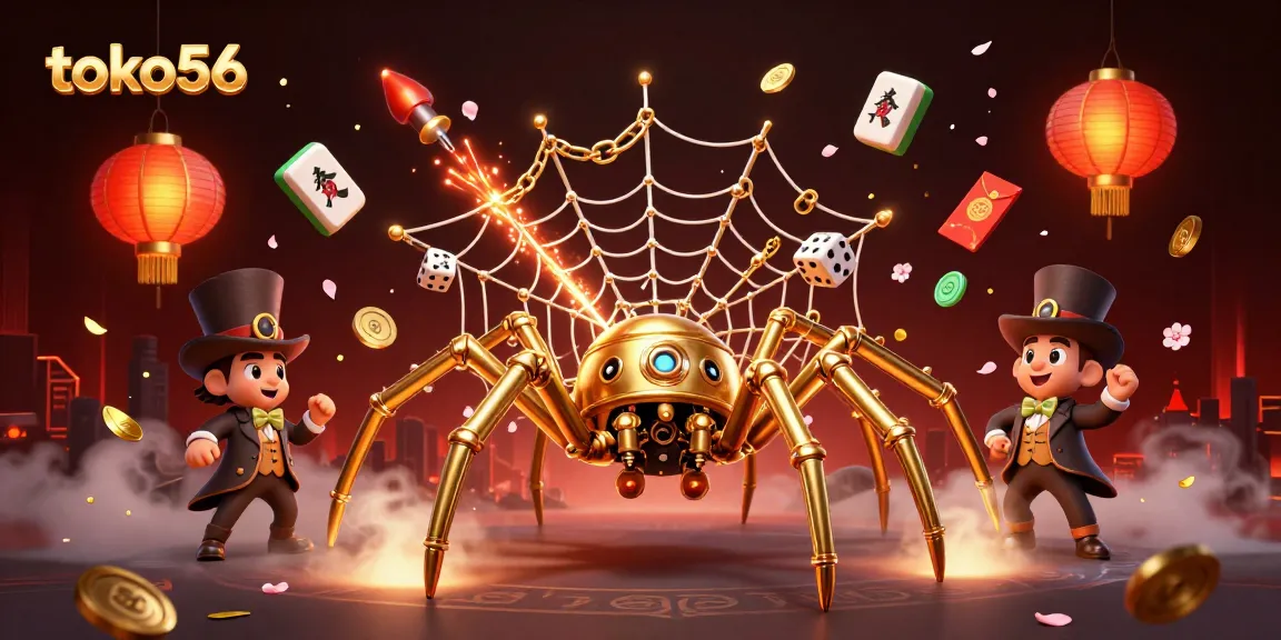 Engage with TOKO56's unique gaming atmosphere featuring striking visuals and interactive elements.