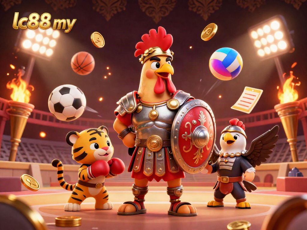Experience epic sports battles at lc88 my with vibrant 3D characters in a thrilling online casino setting.