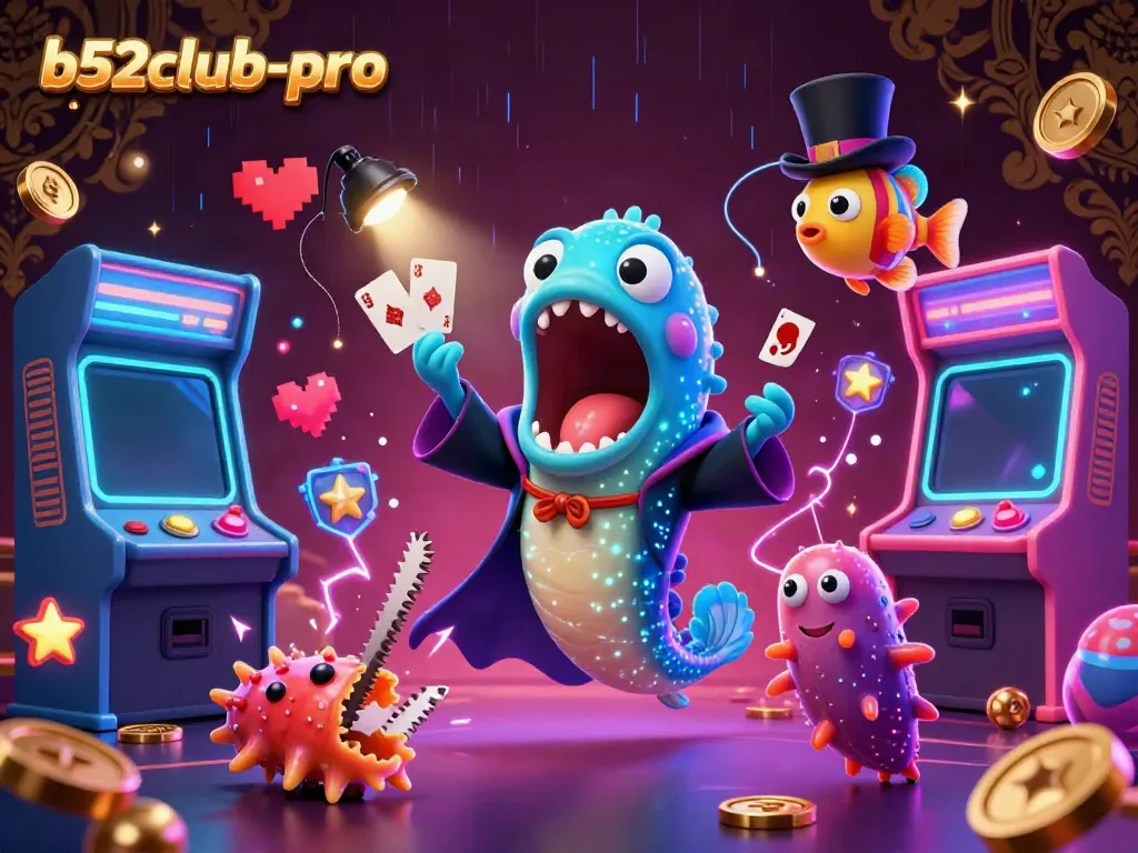 Experience thrilling games at b52club-pro with a magical underwater casino scene featuring enchanting sea creatures.
